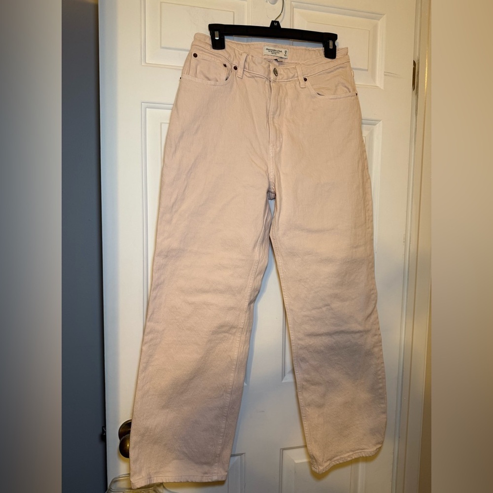 Abercrombie & Fitch 90s Relaxed High Rise Jeans Pink Denim Jeans Women’s 29 / 8